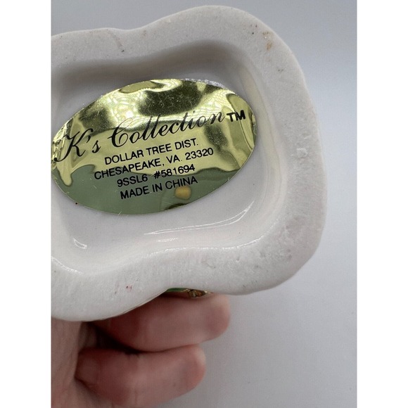 Christmas Snowman Trinket Box Red Santa Hat & Scarf‎ Glazed Porcelain - Picture 7 of 9